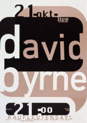 live in concert - david byrne - Kaufleutensaal