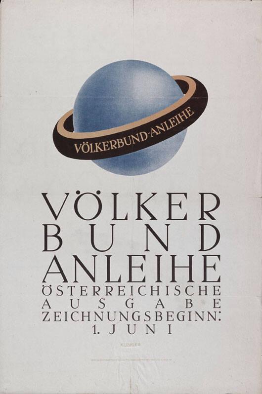 Völkerbundanleihe - Österreichische Ausgabe - Zeichnungsbeginn 1. Juni