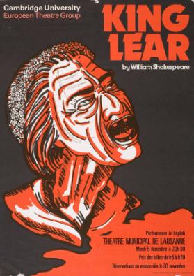 Cambridge University - European Theatre Group - King Lear by William Shakespeare - Performance in English - Théatre Municipal de Lausanne