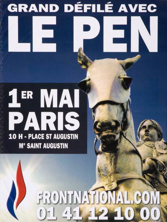 Grand défilé avec Le Pen - 1er mai Paris - frontnational.com