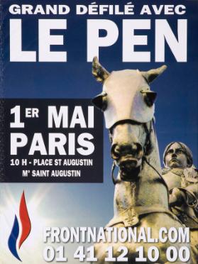 Grand défilé avec Le Pen - 1er mai Paris - frontnational.com