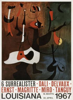6 Surrealister - Dali - Delvaux - Ernst - Magritte - Miro - Tanguy - Louisiana