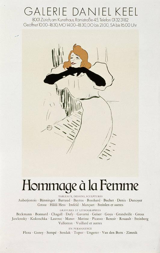 Galerie Daniel Keel - Hommage à la femme