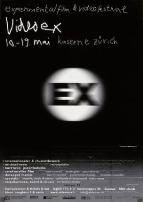 Experimentalfilm & Videofestival - Videoex - Kaserne Zürich