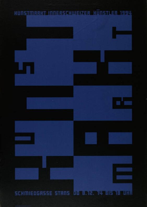 Kunstmarkt - Kunstmarkt Innerschweizer Künstler 1994 - Schmiedgasse Stans - Do. 8.12. 14-18 Uhr