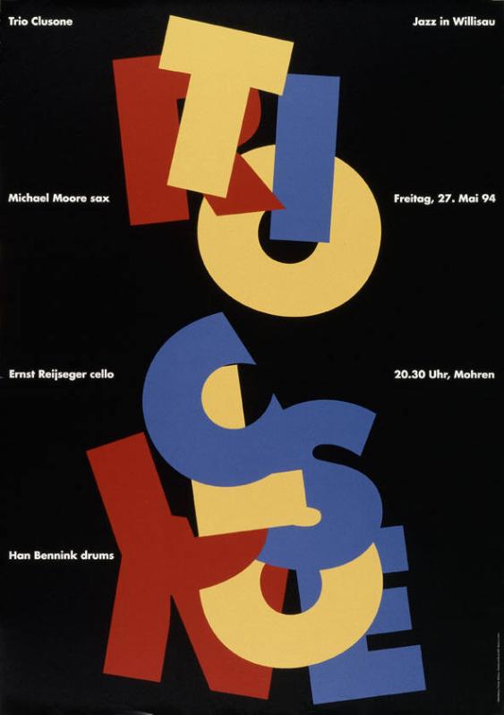 Jazz in Willisau - Trio Clusone - Michael Moore sax - Ernst Reijseger cello - Han Bennink drums - (...)