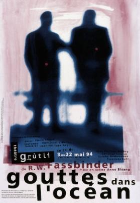Gouttes dans l'océan - De Rainer Werner Fassbinder - Théâtre de Grütli
