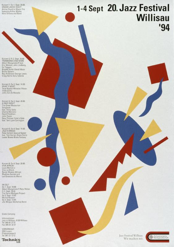 20. Jazz Festival Willisau '94 - 1-4 Sept.
