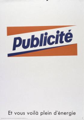 Publicité - Et vous voilà plein d'énergie.