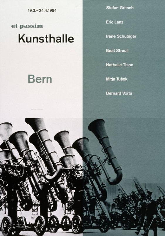 Et passim - Kunsthalle Bern - Stefan Gritsch, Eric Lanz, Irene Schubiger (...)
