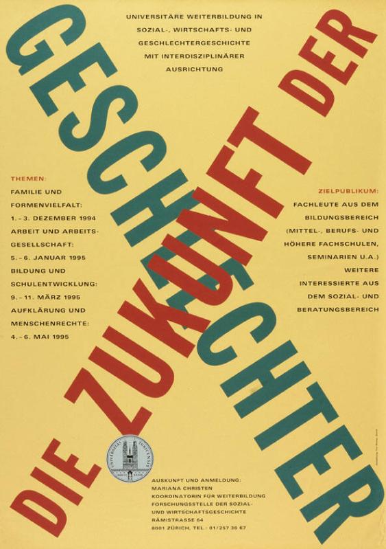 Die Zukunft der Geschlechter - Universitäre Weiterbildung in Sozial-, Wirtschafts- und Geschlechtergeschichte mit Interdisziplinärer Ausrichtung