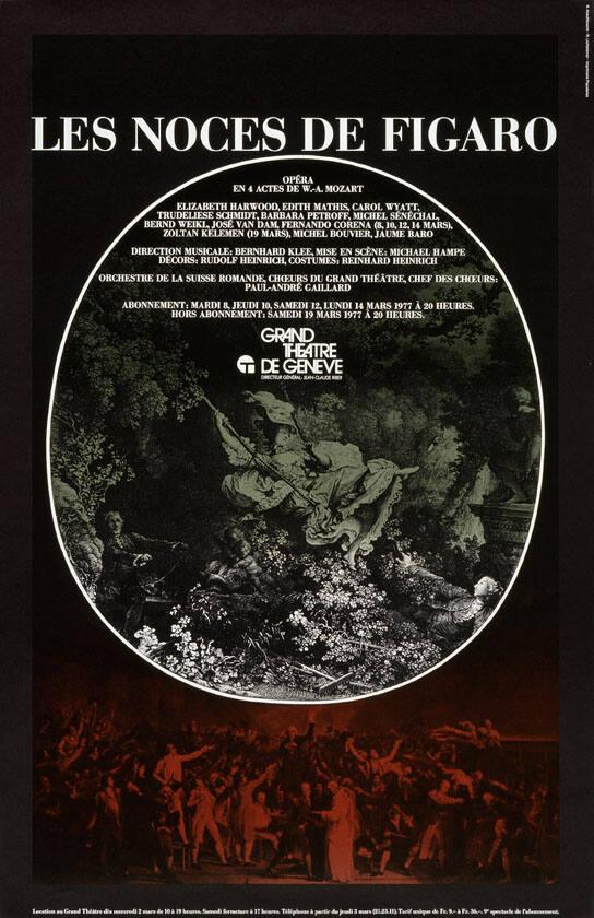 Les Noces de Figaro - Opéra en 4 actes de W. A. Mozart - Grand Théâtre de Genève