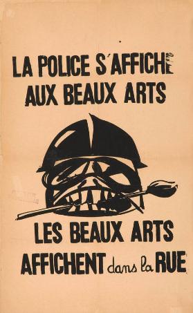 La police s'affiche aux Beaux Arts - Le Beaux Arts affichent dans la rue
