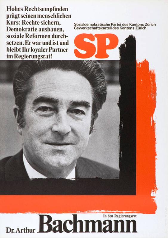 In den Regierungsrat  Dr. Arthur Bachmann - SP