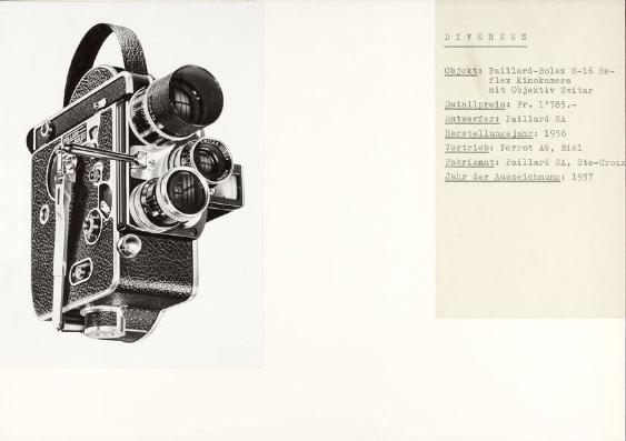 Paillard-Bolex H-16 Reflex Kinokamera mit Objektiv Switar