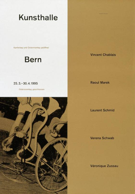 Kunsthalle Bern - Vincent Chablais - Raoul Marek - Laurent Schmid - Verena Schwab - Véronique Zussau