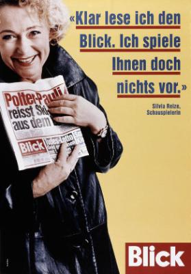 "Klar lese ich den Blick. Ich spiele Ihnen doch nichts vor." - Silvia Reize, Schauspielerin - Blick