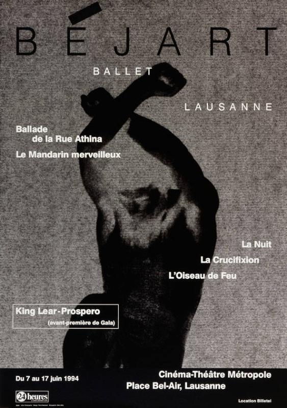 Béjart - Ballet Lausanne - Ballade de la Rue Athina - Le Mandarin mervei lleux - La Nuit - La Crucifixion - L'Oiseau de Feu
