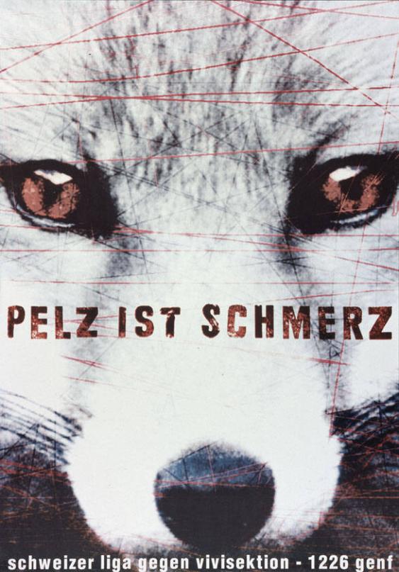 Pelz ist Schmerz - Schweizer Liga gegen Vivisektion - 1226 Genf