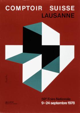 Comptoir Suisse Lausanne - 59e foire nationale - 9-24 septembre 1978