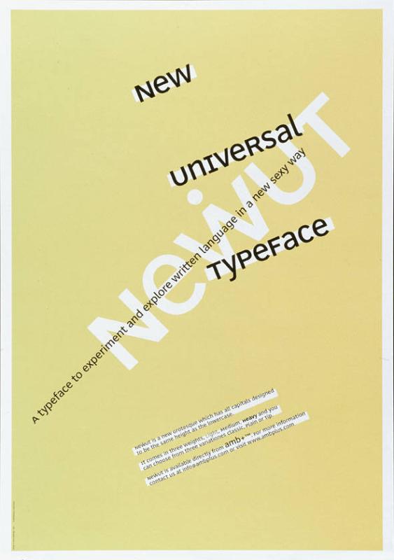 New Universal Typeface – A Typeface to Experiment and Explore Written Language in a New Sexy Way