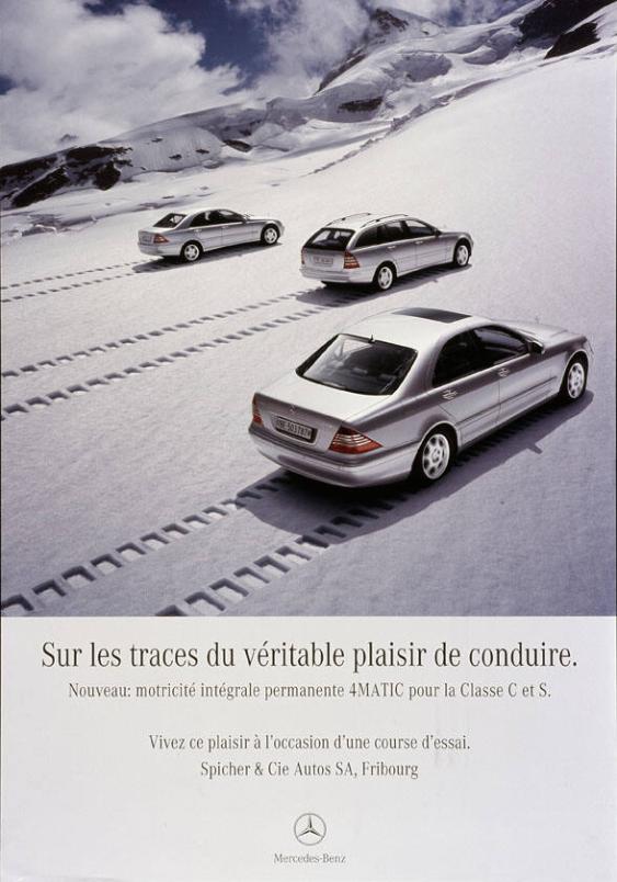 Sur les traces du vèritable plaisir de conduire. Mercedes Benz