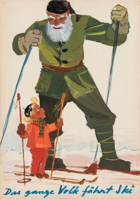 Das ganze Volk fährt Ski
