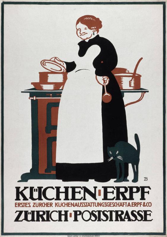 Küchen - Erpf - Erstes Zürcher Küchenausstattungsgeschäft A. Erpf & Co - Zürich - Poststrasse