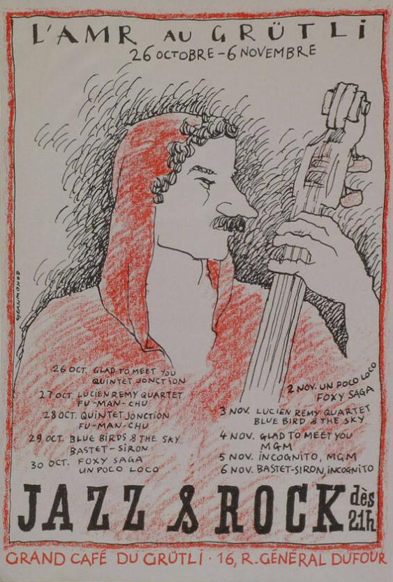 L' AMR au Grütli - 26 Octobre - 6 Novembre - Jazz & Rock - Grand Café du Grütli