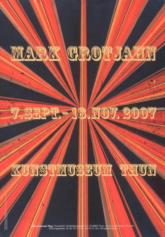 Mark Grotjahn - Kunstmuseum Thun