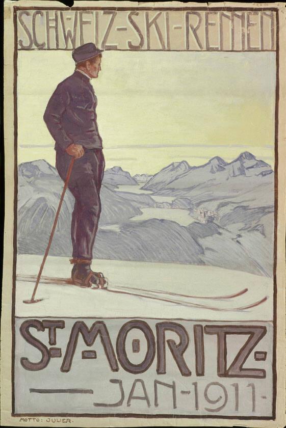 Schweiz-Ski-Rennen - St. Moritz - Jan - 1911