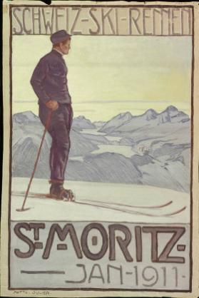 Schweiz-Ski-Rennen - St. Moritz - Jan - 1911