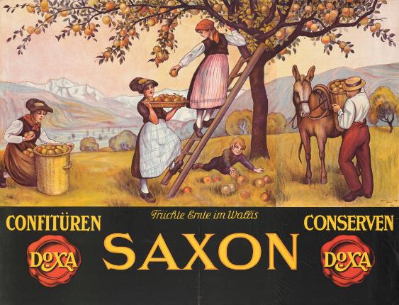 Saxon - Früchte Ernte im Wallis - Confitüren - Conserven - Doxa