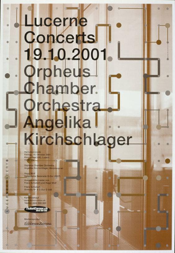 Lucerne Concerts - Herbstserenade - 19.10.2001 - Orpheus Chamber Orchestra - Angelika Kirchschlager