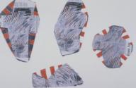 Entwicklung ; Druckgestaltung ; Selbstgestelltes Unterthema : Flaggen ; Thema : Raum - Textile …