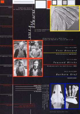Städtische Galerie für Kunst und Gestaltung Uster, Villa am Aabach - Yves Boucard - Möbelskulpturen "entre ciel et terre" - Tausend Blicke - Kinderportraits von Emil Brunner 1943/44 - Barbara Graf - Anatomische Gewänder