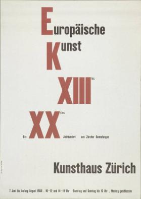 Europäische Kunst XIII. bis XX. Jahrhundert - Kunsthaus Zürich