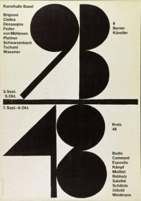 Kunsthalle Basel - 9 Berner Künstler - Kreis 48 - (...)