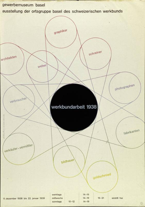 Gewerbemuseum Basel - Ausstellung der Ortsgruppe Basel des Schweizerischen Werkbunds - Werkbundarbeit 1938
