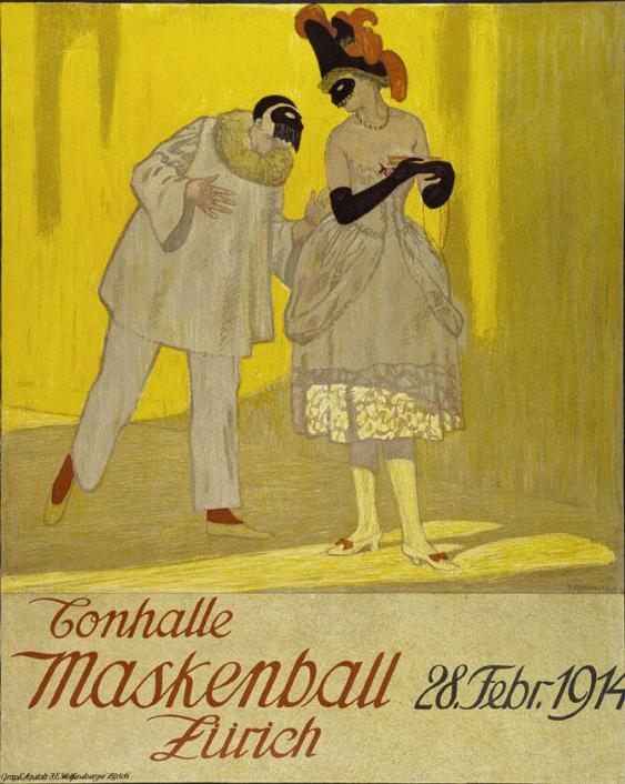 Tonhalle Maskenball  Zürich - 28. Febr. 1914