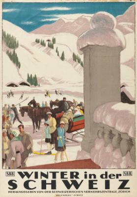Winter in der Schweiz - Herausgegeben von der Schweizerischen Verkehrszentrale, Zürich