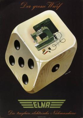 Der grosse Wurf - Elna - Die tragbare, elektrische Nähmaschine