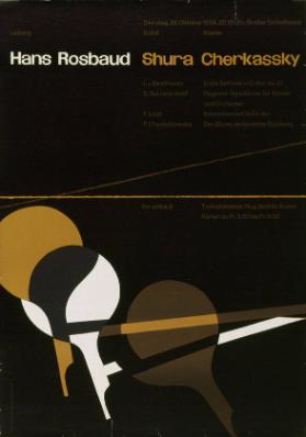 Hans Rosbaud - Shura Cherkassy - Tonhalle Zürich Grosser Saal - 26. Oktober 1954