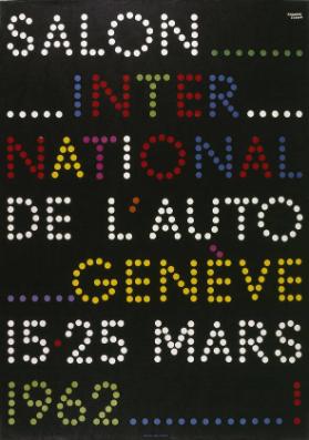 Salon International de l'Auto Genève - 1962