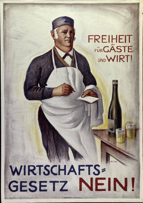 Freiheit für Gäste und Wirt - Wirtschaftsgesetz Nein !