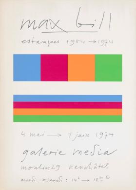 Max Bill - Estampes 1954 - 1974 - Galerie Media Neuchâtel