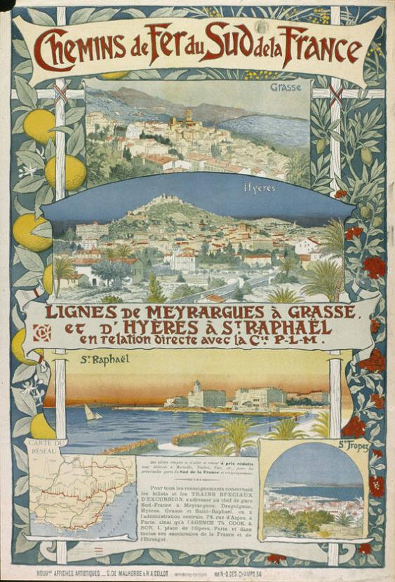 Chemin de fer du Sud de la France - Lignes de Meyrargues à Grasse et d'Hyères à St.Raphael