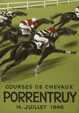 Courses de chevaux Porrentruy - 14. Juillet 1946