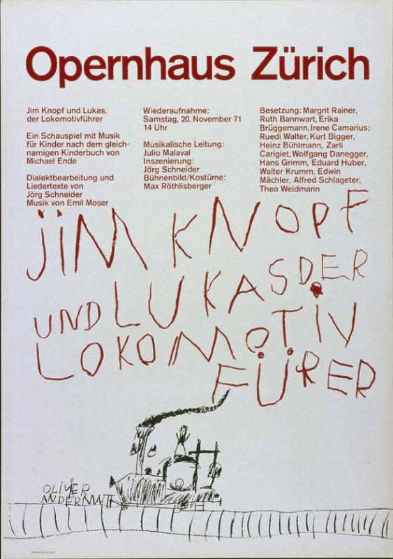 Opernhaus Zürich - Jim Knopf und Lukas der Lokomotivführer - Wiederaufnahme 20. November 1971