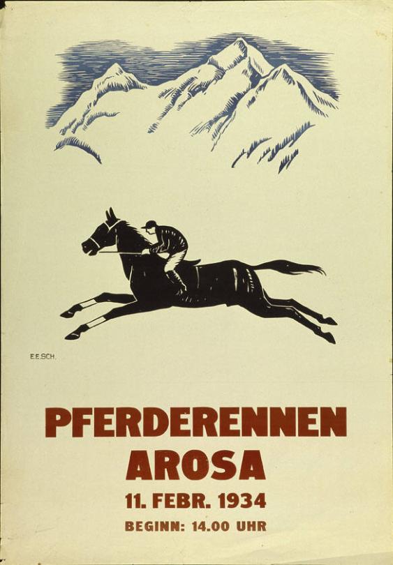 Pferderennen Arosa - 10. Februar 1935